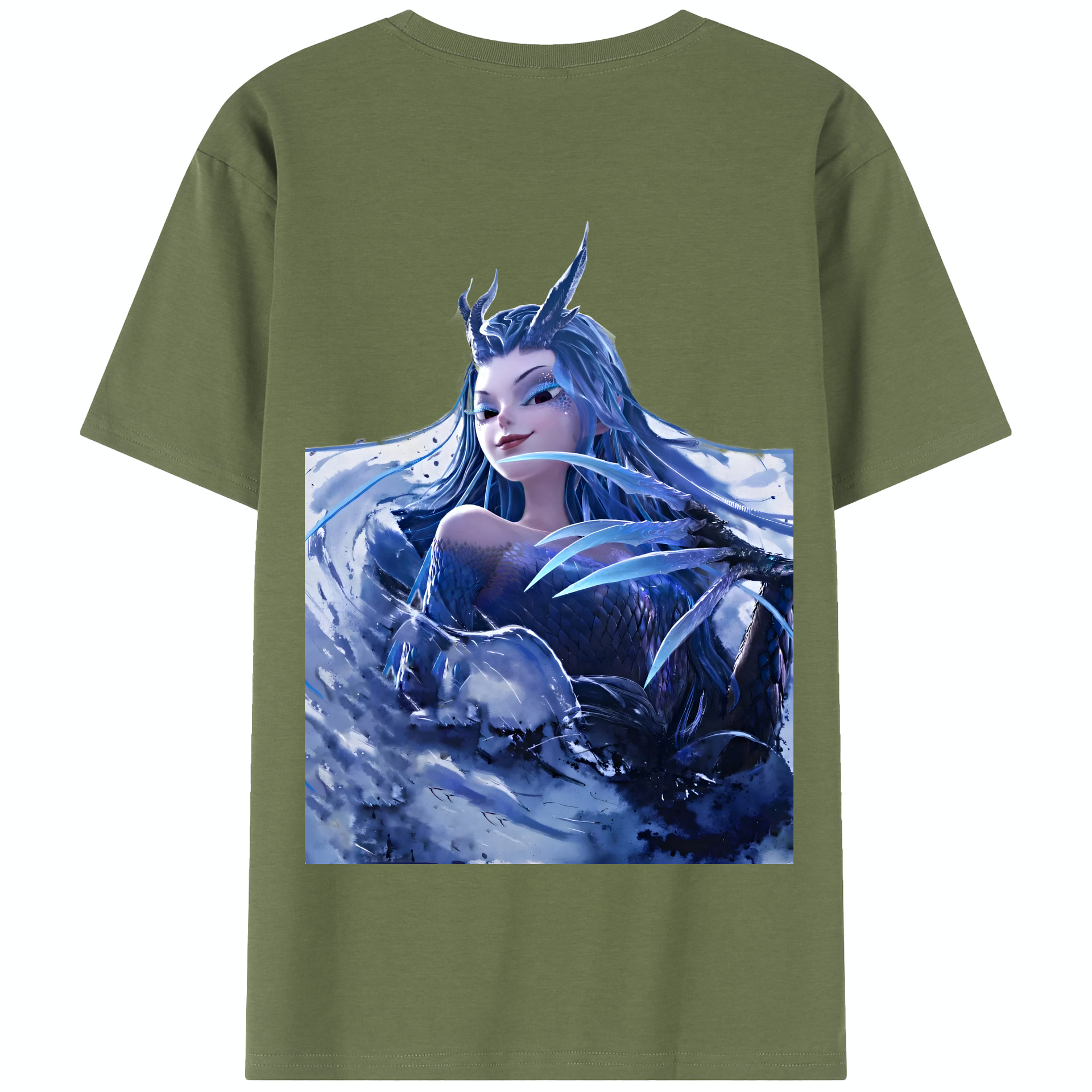 （画像用） Ne Zha 2 ナタ 魔童の大暴れ 綿100％半袖Tシャツ（背面プリント）
